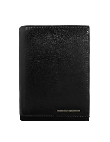 Pánská kožená peněženka s přihrádkami černá