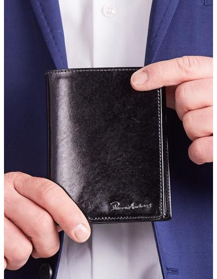 Černá elegantní vertikální peněženka
