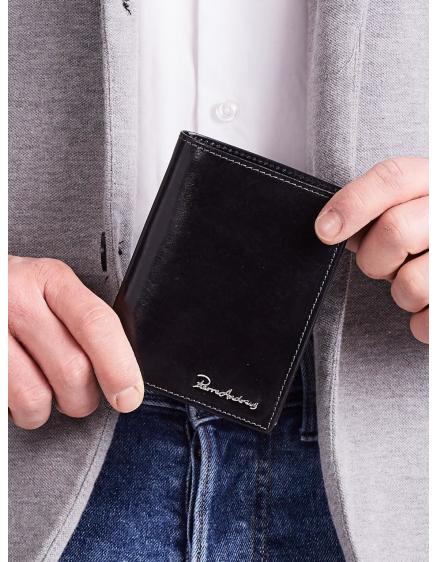 Černá elegantní pánská vertikální peněženka