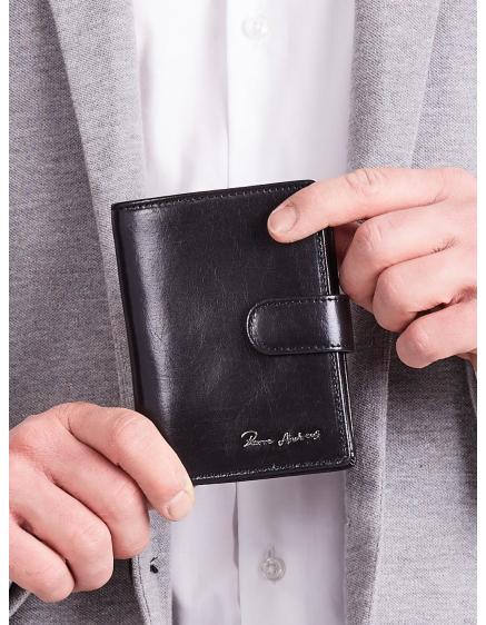 Elegantní vertikální pánská peněženka černá