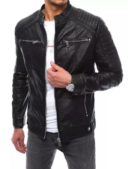 Pánská koženková bunda STYLISH černá Pánská koženková bunda STYLISH černá
