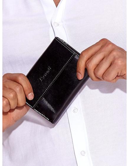 Dámská peněženka s klopou a přihrádkami SEPI černá 