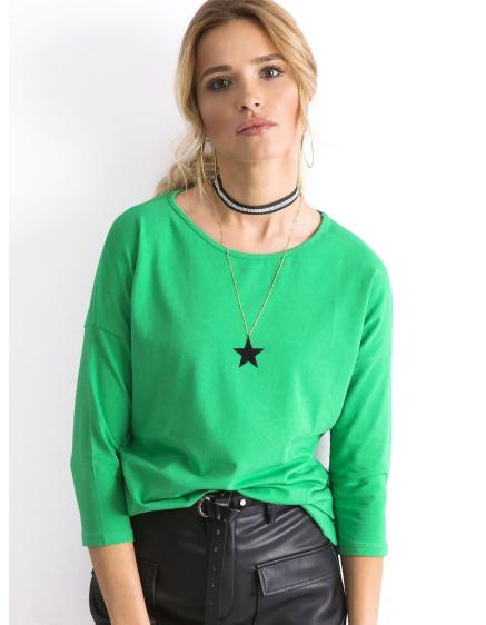 Levně Dámská halenka APRIL zelená
