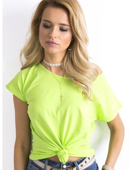 Levně Dámské tričko CIRCLE Fluo zelené