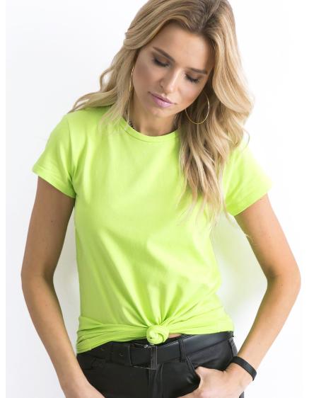Dámské tričko PEACHY v limetkově zelené