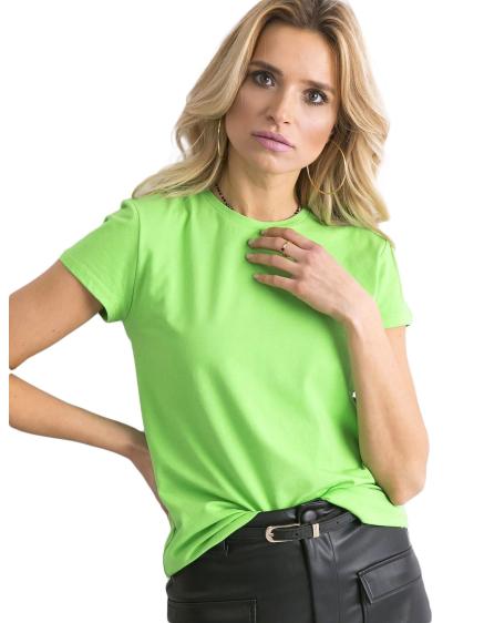 Dámské tričko s kulatým výstřihem PEACHY světle zelené