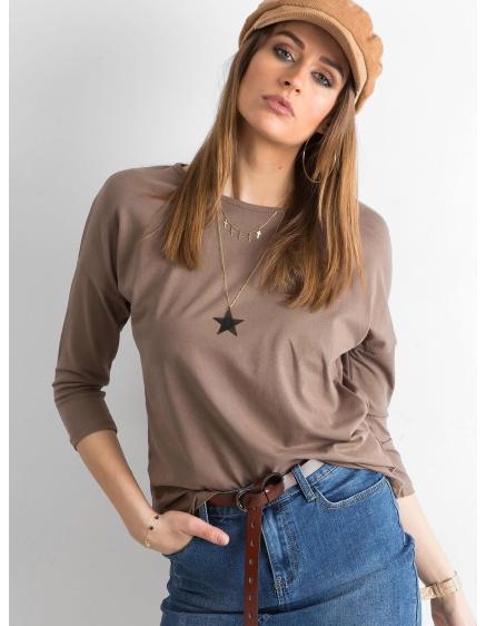 Levně Dámská halenka APRIL hnědá