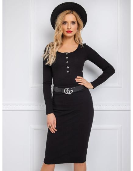 Dámská sukně proužkovaná Jammie RUE PARIS černá 