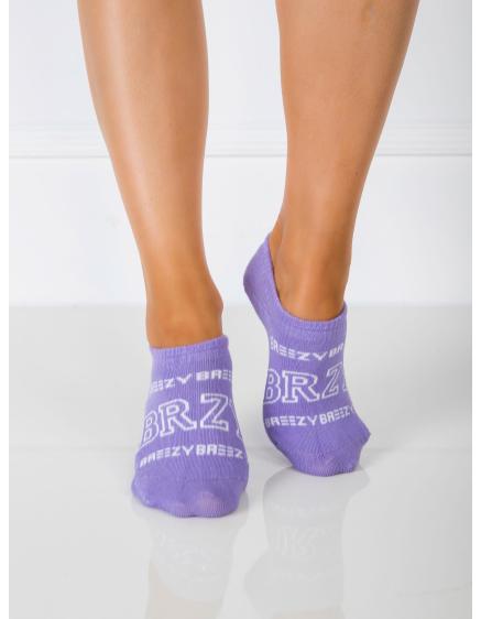 Dámské ponožky s nápisem NEEL fialové