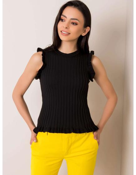 Levně Dámská halenka Penny RUE PARIS černá