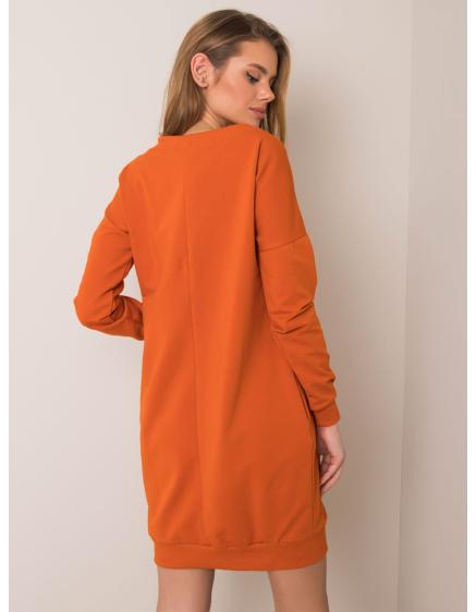 Dámské šaty Nessa RUE PARIS tmavě oranžové