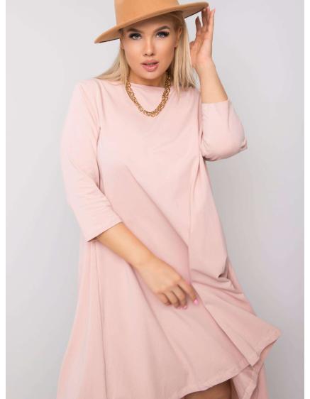Levně Dámské šaty DULCE světle růžové