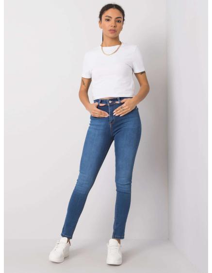 Levně Dámské džíny skinny Britanny RUE PARIS modré