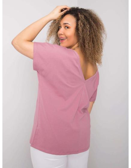 Dámské tričko plus size BEVERLY růžové