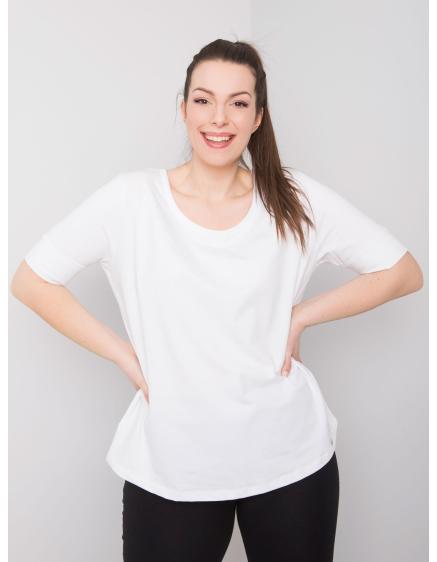 Dámské tričko plus size MISSY bílé