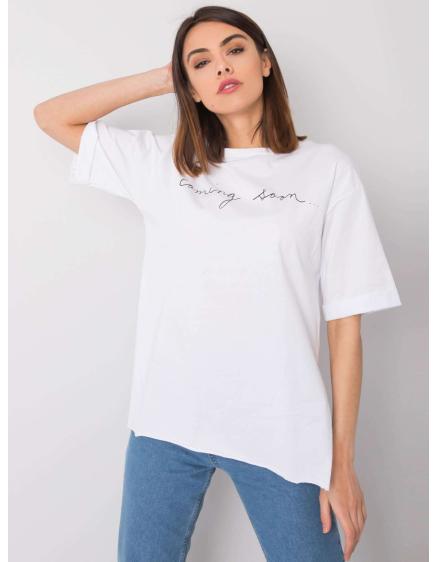 Dámské tričko s nápisem Riley RUE PARIS bílé
