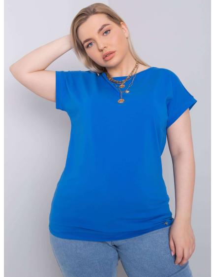 Dámské tričko plus size LEANNE tmavě modré