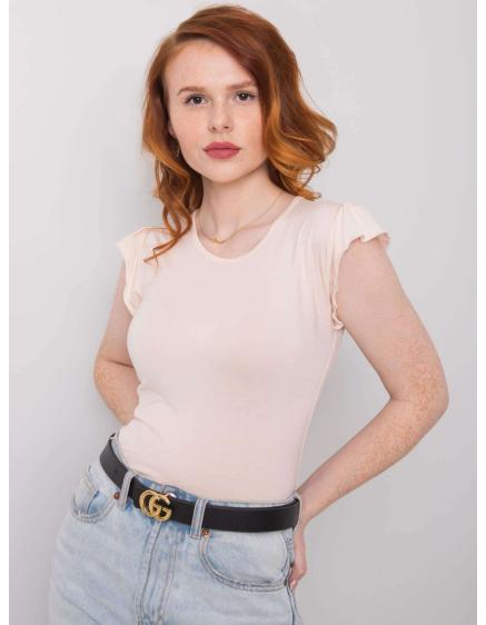 Levně Dámská halenka Lottie RUE PARIS světle broskvová
