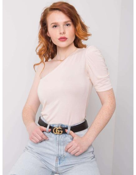 Levně Dámská halenka Jeanne RUE PARIS světle broskvová