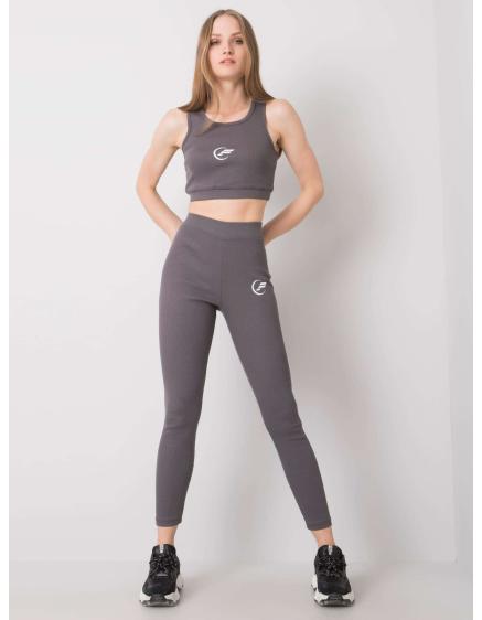 Levně Dámská souprava Hailie FOR FITNESS tmavě šedá