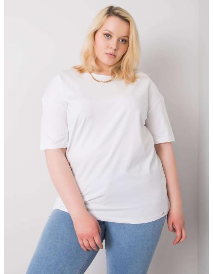 Dámské tričko plus size GAIA bílé