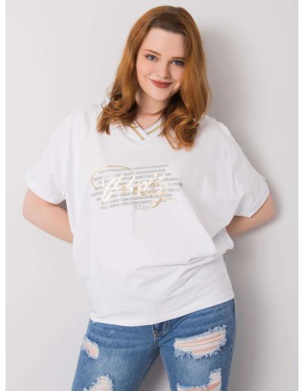 Dámská halenka plus size RICHELLE bílá Dámská halenka plus size RICHELLE bílá