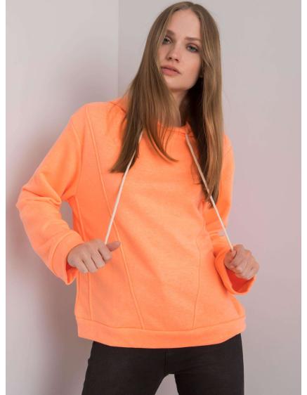 Levně Dámská mikina s kapucí EMY oranžová