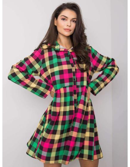 Dámské šaty oversize CONSTANZA žlutozelené Dámské šaty oversize CONSTANZA žlutozelené
