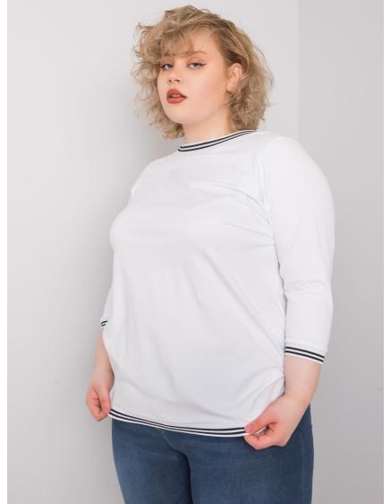 Dámská halenka plus size PEARL bílá