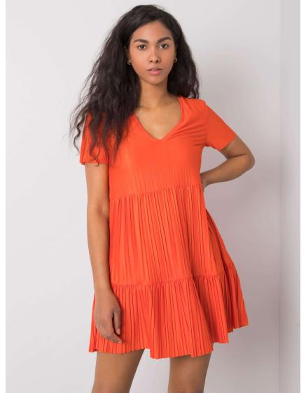 Dámské šaty Yazmin RUE PARIS oranžové