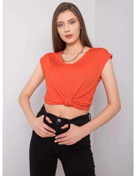 Dámská halenka pruhovaná Giselle RUE PARIS oranžová Dámská halenka pruhovaná Giselle RUE PARIS oranžová