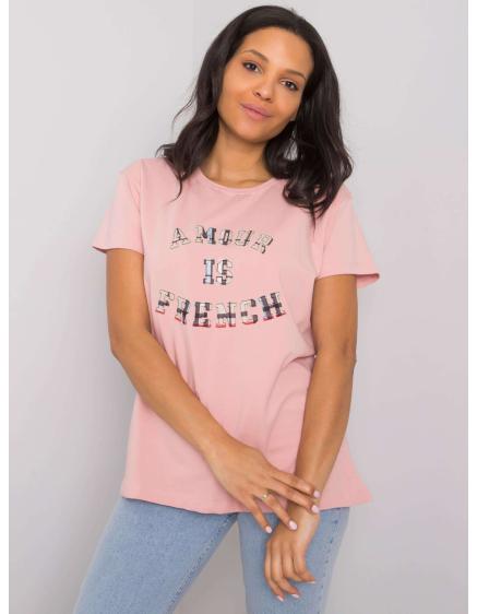Dámské tričko s nápisem ELANI růžové