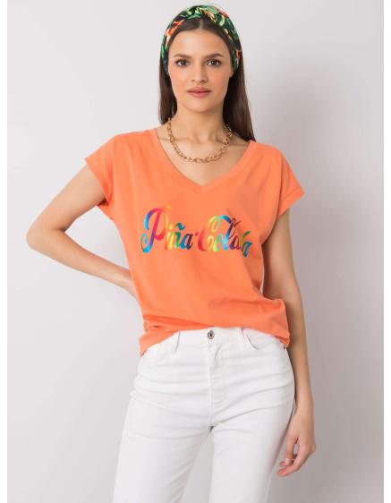 Dámské tričko HOLLIS s potiskem oranžové