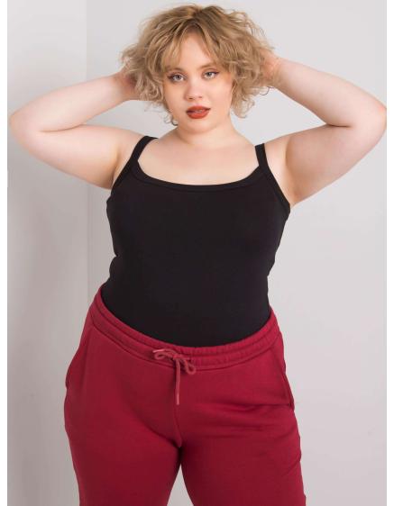 Dámský top plus size SCARLETTE černý