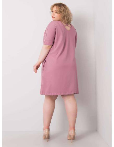 Dámské šaty plus size BELLAMY růžové