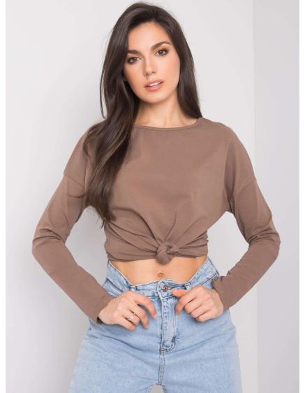 Levně Dámská halenka HEAVEN hnědá