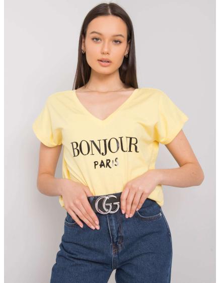 Dámské tričko s potiskem HORTENSE žluté