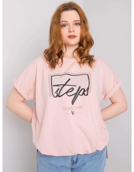 Dámská halenka plus size CHARIS růžová Dámská halenka plus size CHARIS růžová