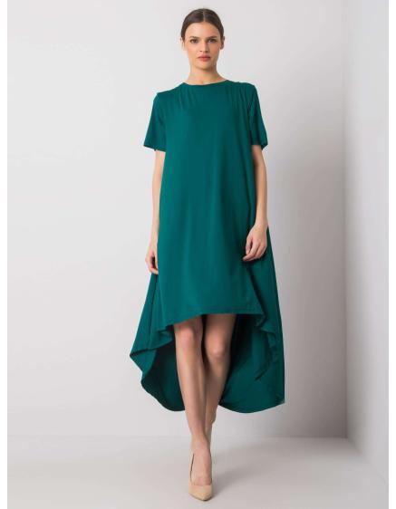 Dámské šaty Casandra RUE PARIS tmavě zelené