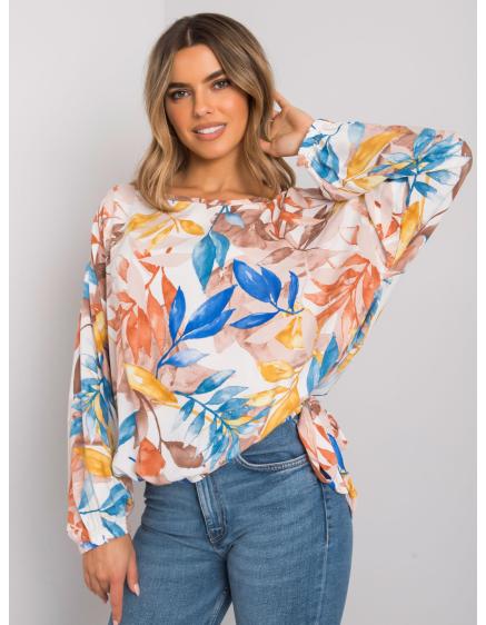 Levně Dámská halenka oversize CHELISSE béžová