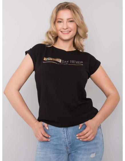 Dámské tričko plus size ATRI černé Dámské tričko plus size ATRI černé