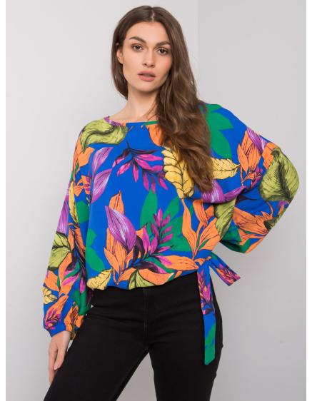 Levně Dámská halenka oversize AINARA modrá