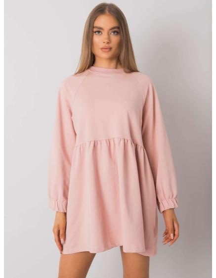 Dámské šaty s dlouhým rukávem BELLEVUE růžové