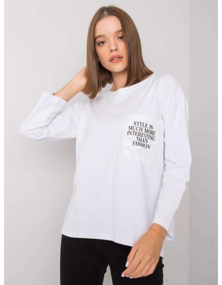 Levně Dámská halenka s kapsou TIANNA bílá