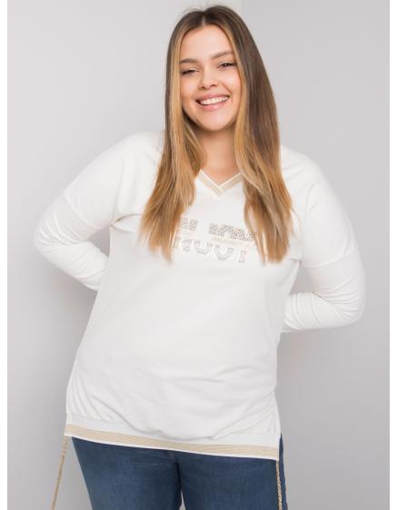 Dámská halenka plus size LILA ecru