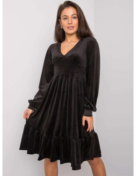 Dámské šaty s volánem MODENA černé