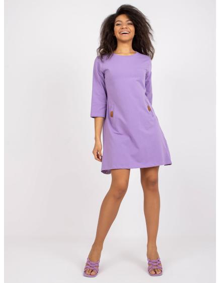 Dámské šaty oversize DALENNE fialové  