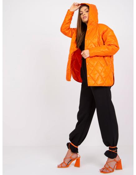 Dámská bunda s kapucí Eleanor RUE PARIS oranžová