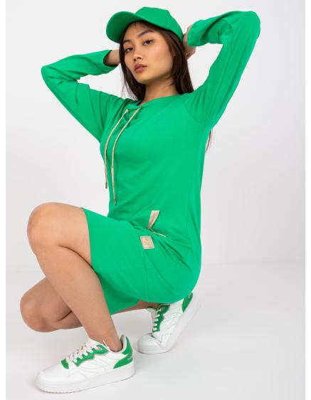 Dámské šaty s kapsami HOLLY zelené