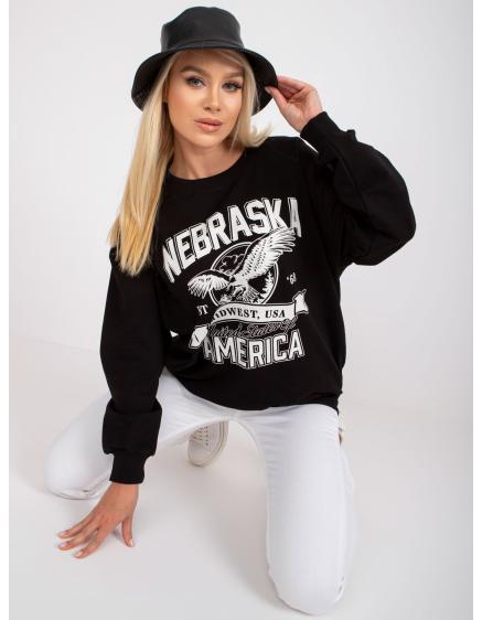 Dámská mikina bavlněná PATRICIA černá